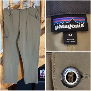Patagonia Men's Khaki Tan Active Hiking Cargo Pants #2